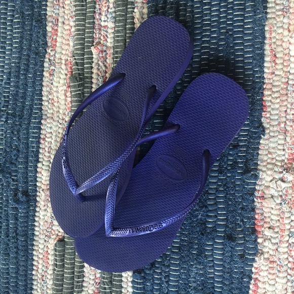 NWOT Purple Havaianas Flip-Flops - Picture 2 of 4